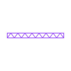 Buildings Trusses Flat Warren Outline Svg File, Free Vectors File